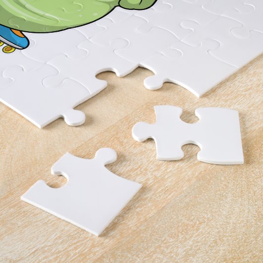 Raupe als Inline-Skater mit Roller Skate.pn Puzzle (Seite)