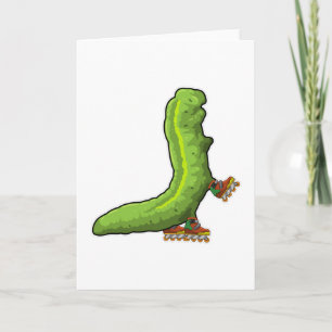 Raupe als Inlineskater mit Inline-Skates Karte