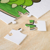 Raupe als König mit Krone Puzzle (Seite)