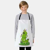 Raupe als König mit Krone Schürze (Getragen)