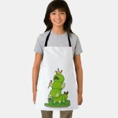 Raupe als König mit Krone Schürze (Insitu)