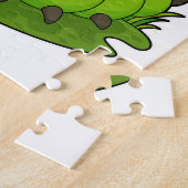 Raupe als Nerd mit Brille & Book Puzzle (Seite)