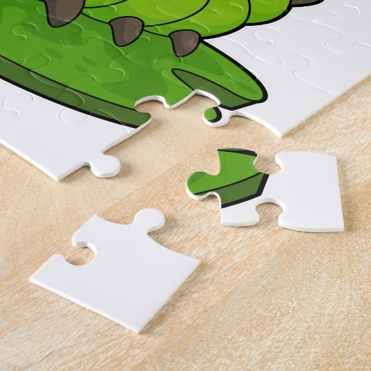 Raupe als Pirate mit Schwert Puzzle (Seite)