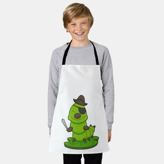 Raupe als Pirate mit Schwert Schürze (Getragen)