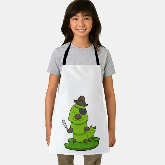 Raupe als Pirate mit Schwert Schürze (Insitu)