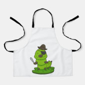 Raupe als Pirate mit Schwert Schürze (Vorderseite)