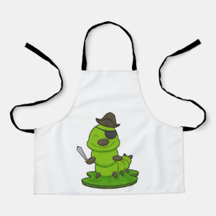 Raupe als Pirate mit Schwert Schürze