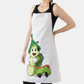 Raupe als Student mit Rucksack Schürze (InSitu)