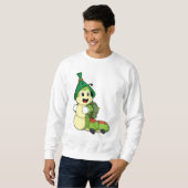 Raupe als Student mit Rucksack Sweatshirt (Vorne ganz)