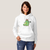 Raupe am Krafttraining mit Dumbell Hoodie (Vorne ganz)