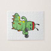 Raupe am Krafttraining mit Dumbell Puzzle (Horizontal)