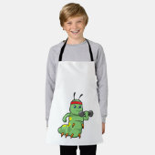 Raupe am Krafttraining mit Dumbell Schürze (Getragen)