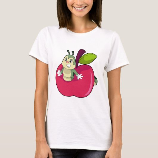 Raupe Apple T-Shirt (Vorderseite)
