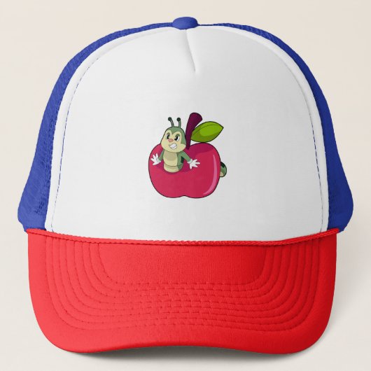 Raupe Apple Truckerkappe (Vorderseite)