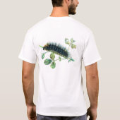 Raupe Arctia caja T-Shirt (Rückseite)