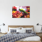 Raupe auf umhüllten Masten Leinwanddruck (Insitu (Schlafzimmer))