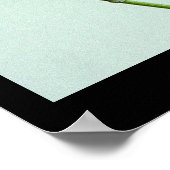 Raupe aus schwarzem Frack isst Petersilie Poster (Ecke)