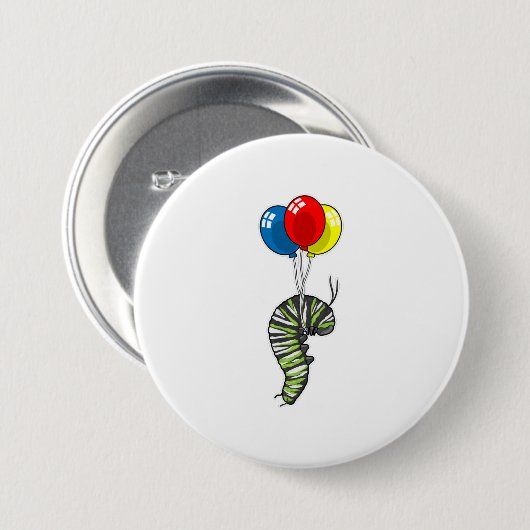 Raupe Balloon Button (Vorne & Hinten)
