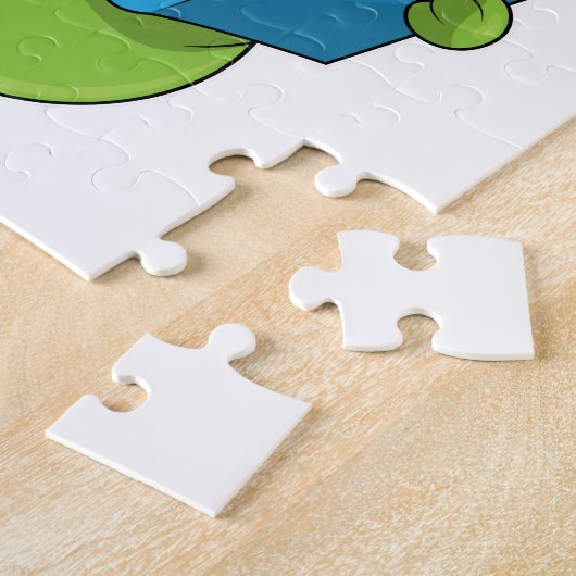 Raupe beim Lesen mit Buch Puzzle (Seite)