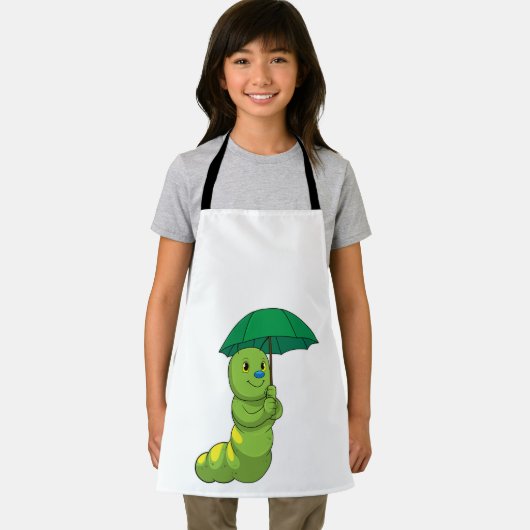 Raupe beim Regen Schürze (Insitu)