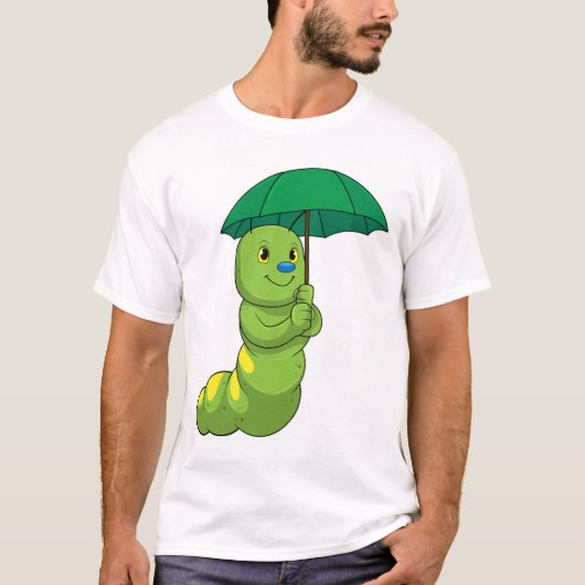 Raupe beim Regen T-Shirt (Vorderseite)