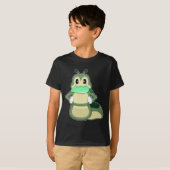 Raupe Blatt T-Shirt (Vorne ganz)