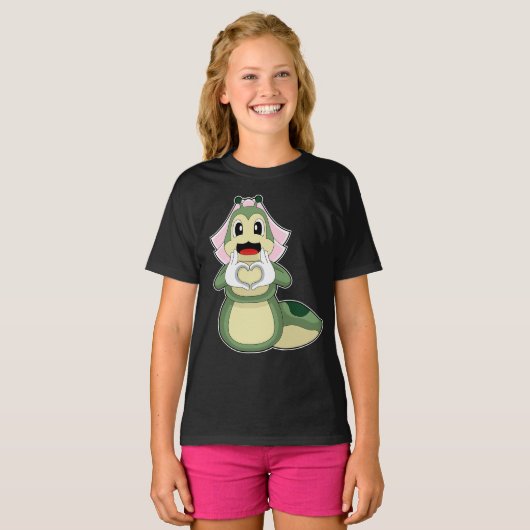 Raupe Bride Heart Wedding T-Shirt (Vorne ganz)