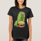 Raupe Cheeseburger T-Shirt (Vorderseite)