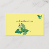 Raupe Daycare Business Cards Visitenkarte (Rückseite)