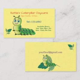 Raupe Daycare Business Cards Visitenkarte