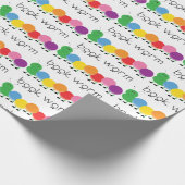 Raupe der Buchwurm Geschenkpapier (Ecke)