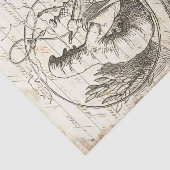 Raupe der Vintagen Alice im Wunderland Seidenpapier (Ausschnitt)