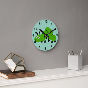 Raupe Design Runde Wanduhr