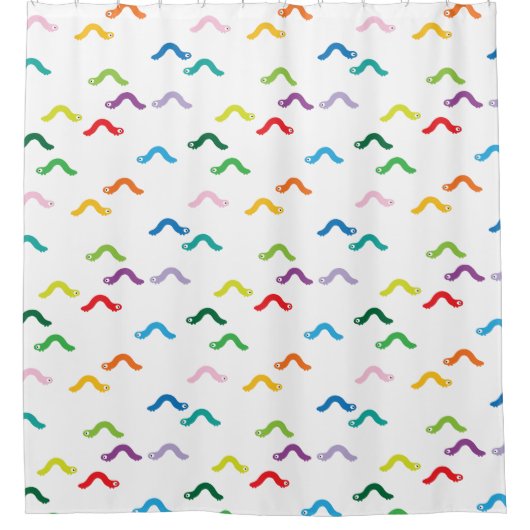 Raupe Duschvorhang (Vorderseite)