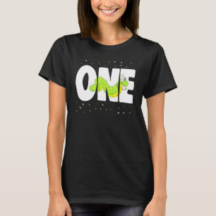 Raupe Ein Jahr Geburtstag Kinder Schmetterlinge T-Shirt
