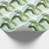 Raupe-Esspapier aus schwarzem Frack Geschenkpapier (Ecke)