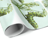 Raupe-Esspapier aus schwarzem Frack Geschenkpapier (Rolleneckpunkt)