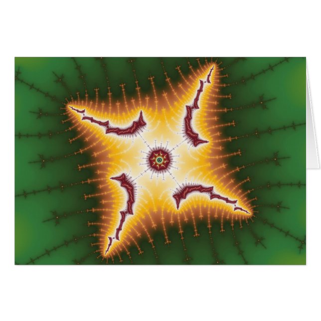 Raupe - Fraktal-Karte (Vorderseite (Horizontal))