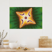 Raupe - Fraktal Poster (Küche)