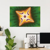 Raupe - Fraktal Poster (Heimbüro)