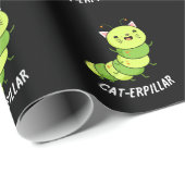Raupe Funny Bug Pun Dark BG Geschenkpapier (Rolleneckpunkt)