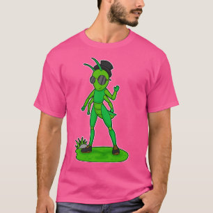 Raupe Gentleman Brille Hut T-Shirt
