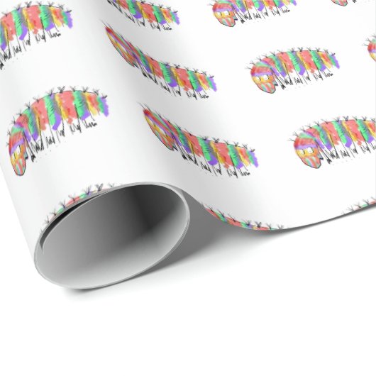 Raupe Geschenkpapier (Rolleneckpunkt)