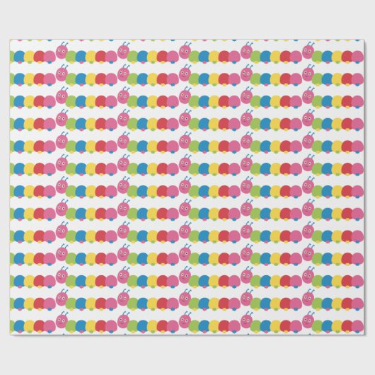 Raupe Geschenkpapier (Flach)