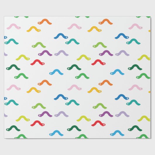 Raupe Geschenkpapier (Flach)