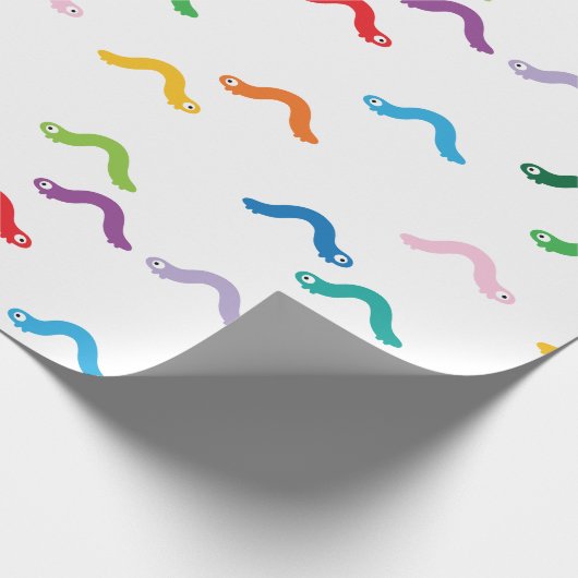 Raupe Geschenkpapier (Ecke)