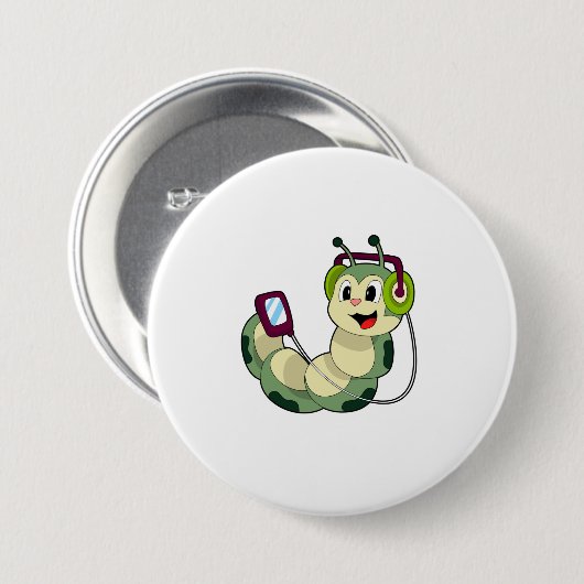 Raupe Headphone Music Button (Vorne & Hinten)