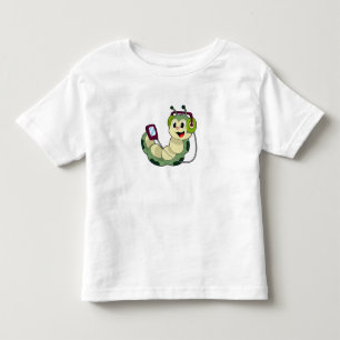 Raupe Headphone Music Kleinkind T-shirt