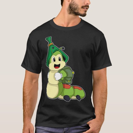 Raupe Hiker Backpack T-Shirt (Vorderseite)