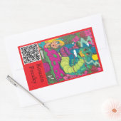 Raupe Hookah Rechteckiger Aufkleber (Umschlag)